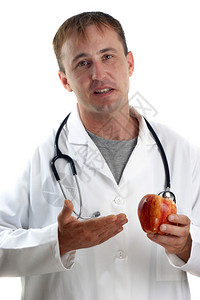 医疗人员解释水果的效益医生对果子的图片