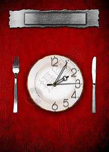 菜单消花和时钟食图片