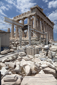 雅典卫城的雅典娜神庙帕台农神庙图片