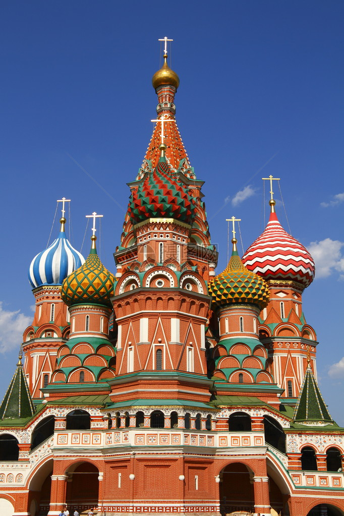 俄罗斯莫科红广场上的圣图片