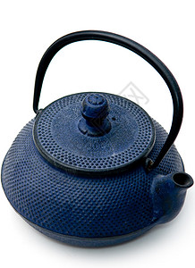 蓝茶壶图片