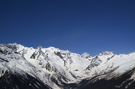 高加索山脉Dombay地区图片