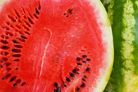 红色水多的西瓜作为背景图片