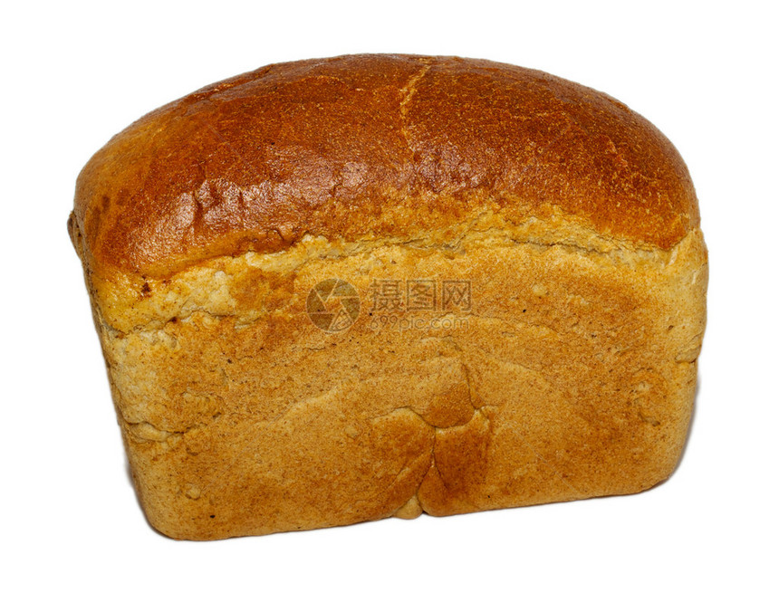 整个黑麦面包的面包叶图片