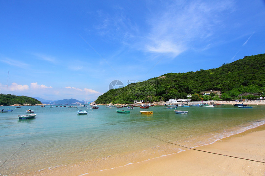 它是香港最好的海滩之一图片