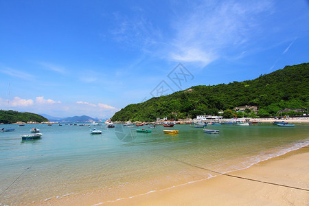它是香港最好的海滩之一背景图片