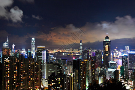 晚上在香港图片