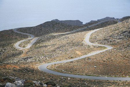克里特岛的公路蛇图片