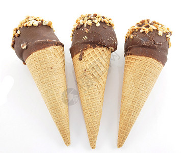 巧克力冰淇淋甜筒图片