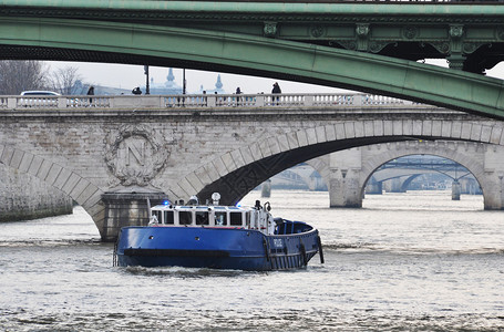 法国巴黎塞纳河法国背景图片