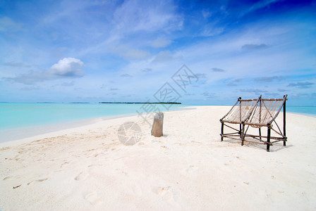 马尔代夫热带海滩的两图片