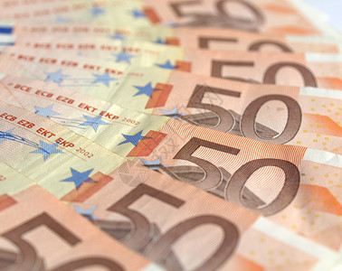50欧元的钞票范围背景图片