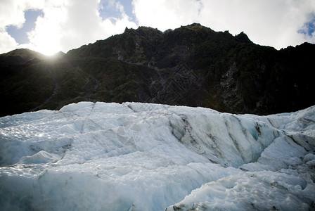 冰川上的岩图片