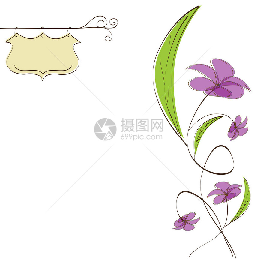 可定制的花卉背景图片