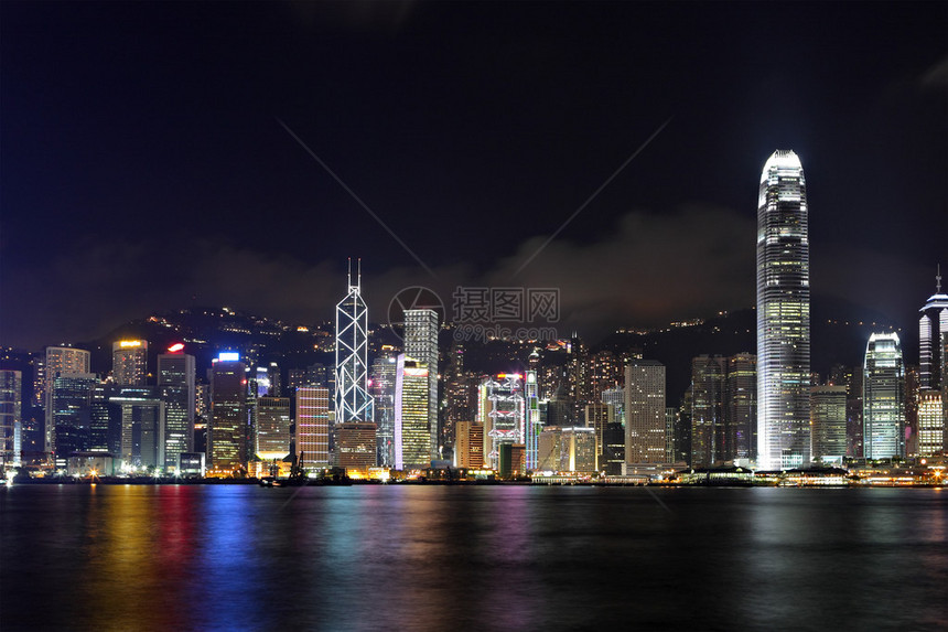 香港市之夜图片