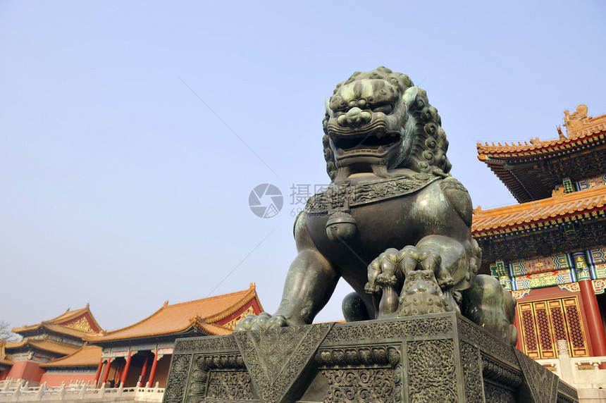 在北京紫禁城入口处图片