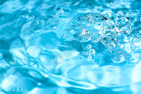 蓝色抽象水有水波纹的泡宏关背景图片