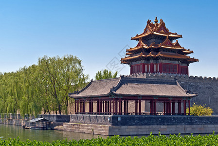 紫禁城墙西北角塔北京图片