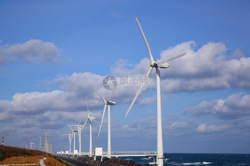 风力发电清洁能源日本的I图片