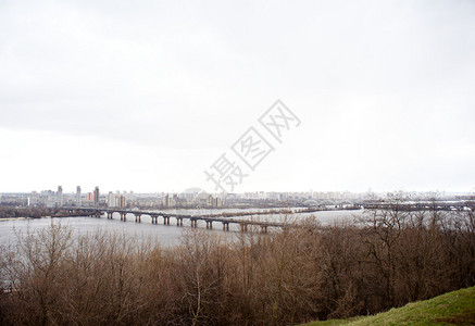 乌克兰基辅Dnieper河Vie背景图片