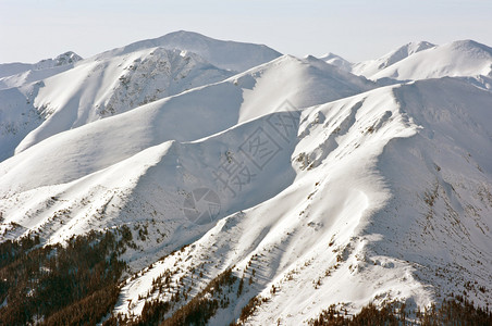 山上的冬天图片
