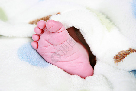 婴儿脚用毯子环绕着图片