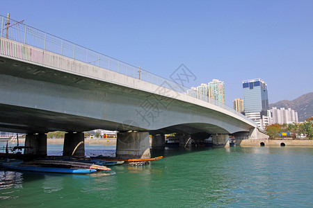 香港大桥和市中心白天图片