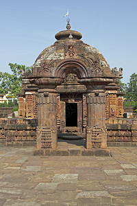 古代印度教寺庙Mukteshvara寺雕刻华丽的建筑图片