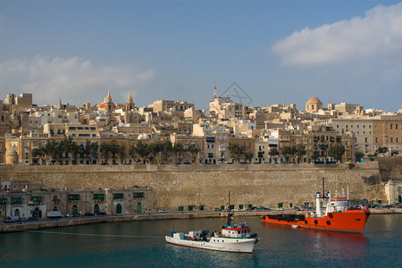 马耳他瓦莱塔港口的照片图片
