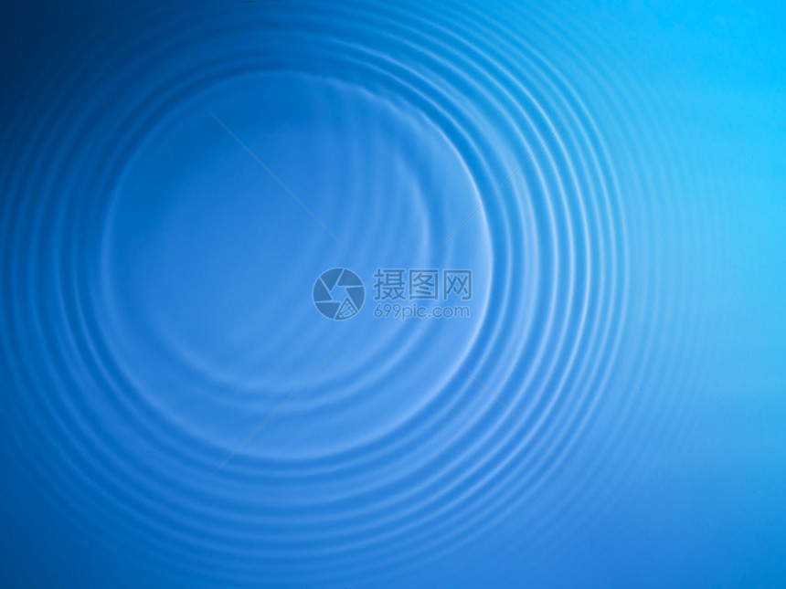 蓝色圆圈水波纹背景图片