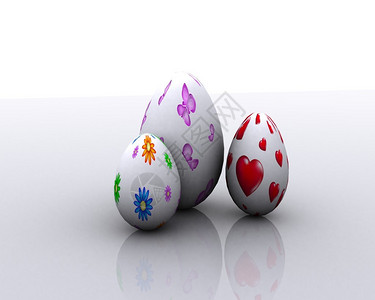 用装饰复活节鸡蛋的图片