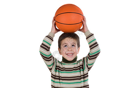 带篮球的可爱男生学孤图片