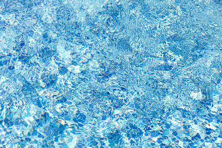 蓝色的水游泳池墙图片