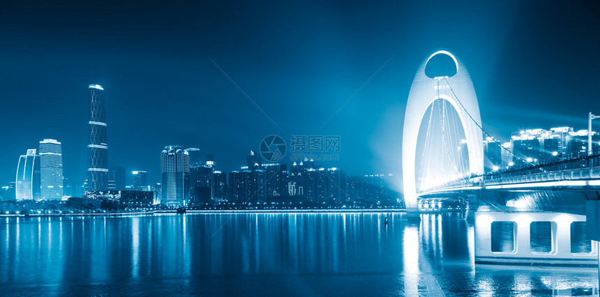 朱江河和广州市金融区的现代大图片