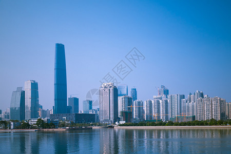 朱江河和广州金融区的现代建筑注图片