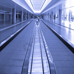 自动扶梯上海浦东机场内部图片