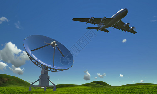 雷达和飞机图片