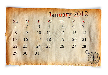 2012年1月日历关于图片