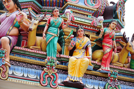 印度教寺庙雕像图片