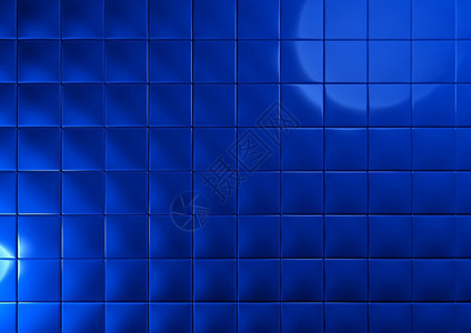 3d区块蓝色立方图片