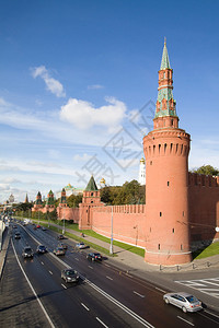 莫斯科克里姆林宫墙背景图片