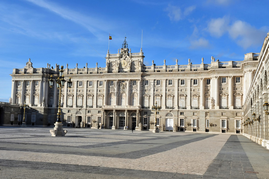 西班牙马德里的西班牙皇宫图片