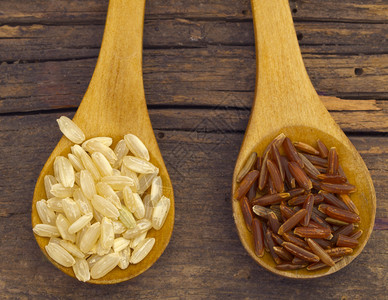 糙米和黄米背景图片