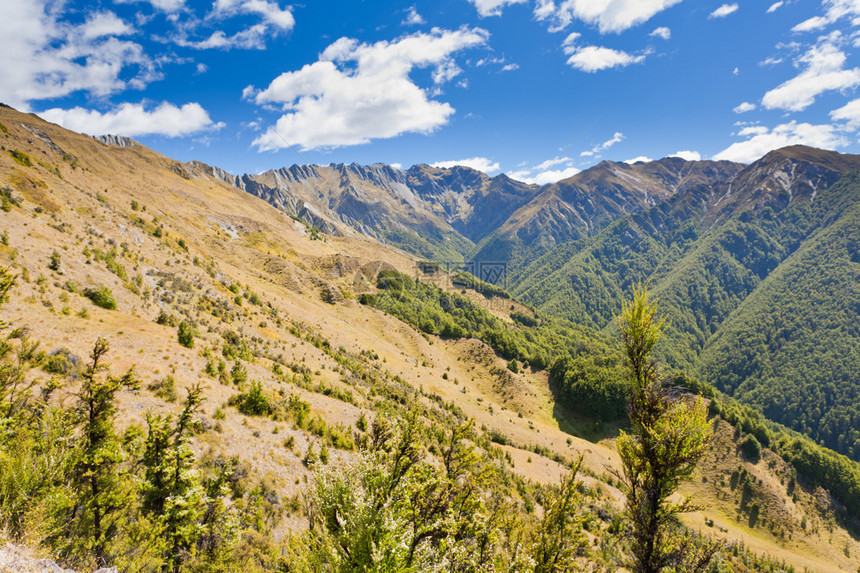 新西兰南阿尔卑斯山中奥塔哥美图片