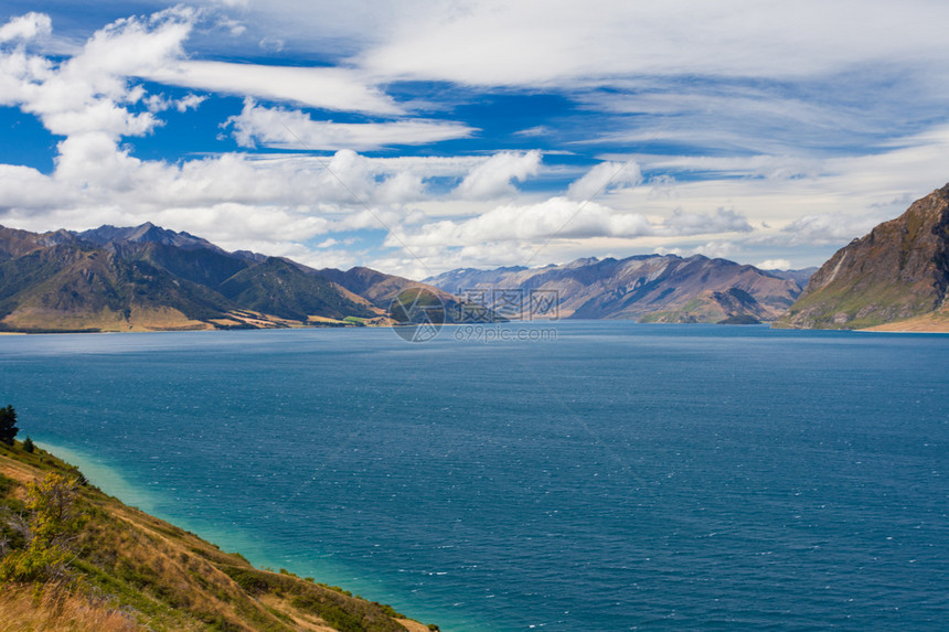 新西兰中奥塔哥州哈韦亚大山湖图片