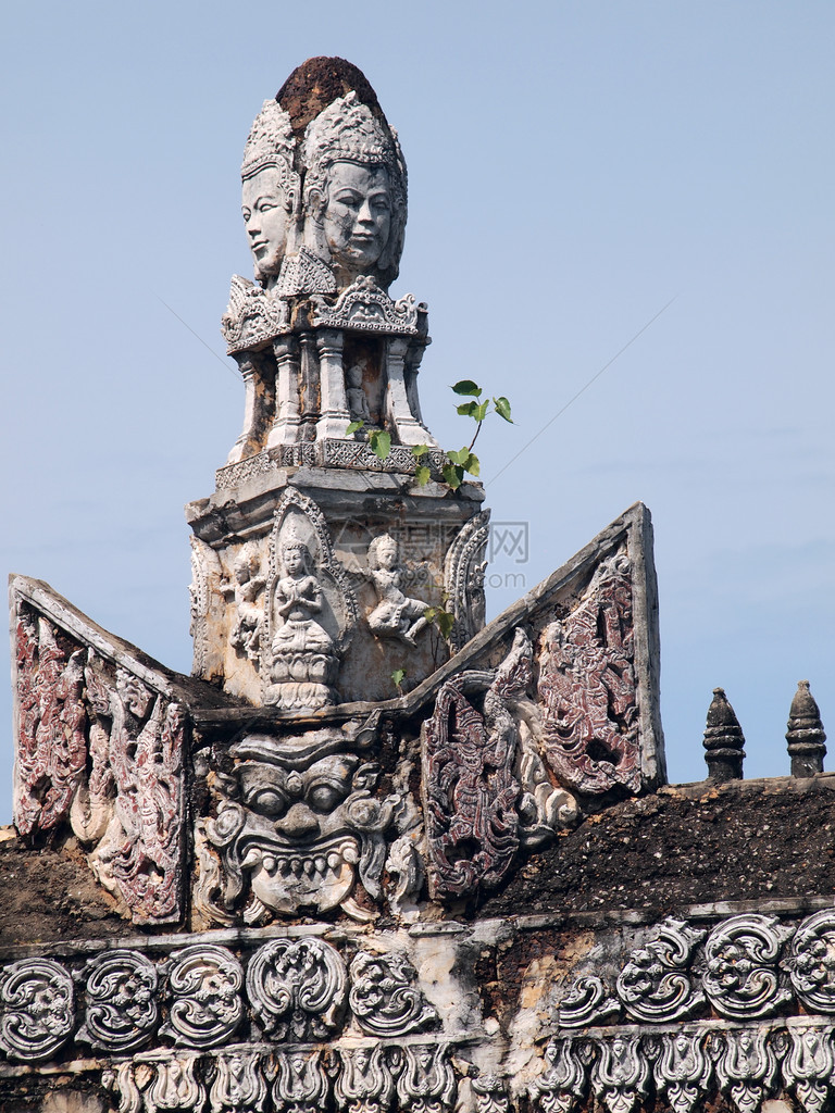 古老佛教高棉寺庙图片