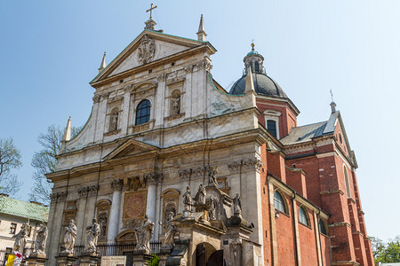 波兰克拉科夫老城区圣彼得和保罗教堂图片
