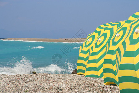 希腊罗得斯Rhodes的沙滩图片