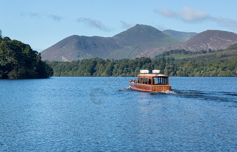 英国湖区Derwentwater岸图片