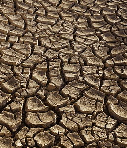 A干旱期间干裂土壤泥土图片